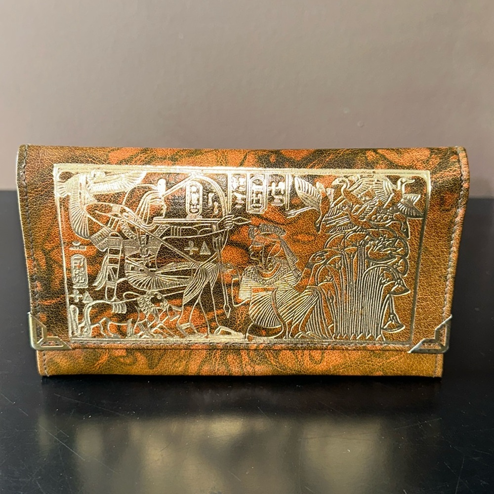 🆕 Egyptian Motif Wallet Nefertiti